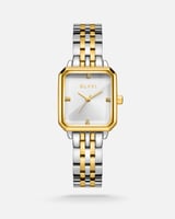 ‎ ساعة نسائيه من إلڤي بلون فضي وذهبي | LAS042L0061...