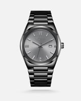 ‎ ساعة رجالية من الفي بلون رمادي