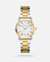 ‎ ساعة نسائيه من إلڤي بلون فضي وذهبي | LAS027L0603...