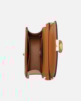 ‎ شنطة نسائية من الجلد بلون بني