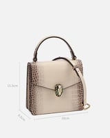 ‎ شنطة زايروس النسائية أنيقه بلون بيج وبني | ZLH56...