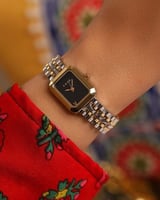 ‎ ساعة نسائيه من آن بلون فضي وذهبي | NAS036F060506