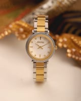 ‎ ساعة نسائيه اليتير بلون ذهبي و فضي | TAS012F0603...