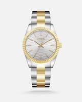 ‎ ساعة رجالية باللون الفضي والذهبي | ZAS332M061106