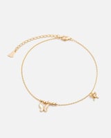 ‎ خلخال نسائي أنيق بلون ذهبي