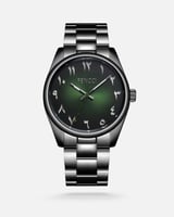 ‎ ساعة رجالية من فنشي بلون رمادي