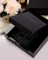 ‎ بوكس أسود فاخر لحفظ وتنظيم الساعات | DP-01086-1