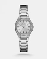 ‎ ساعة اليتير النسائية بسوار ستيل باللون الفضي | T...