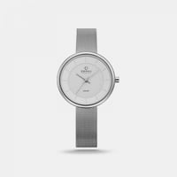 ‎ ساعة اوباكو النسائية بسوار شبكي باللون الفضي | 1...