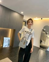 ‎ شنطة نسائية من الجلد بلون رمادي | MLH009F0501