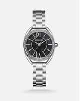 ‎ ساعة نسائية بسير ستيل باللون الفضي