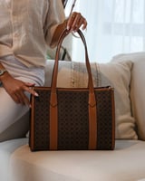 ‎ شنطة نسائية من الجلد بلون بني | MLH075F070701