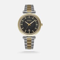 ‎ ساعة زايروس الرجالية ستيل بلون فضي وذهبي | ZOS05...