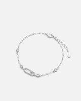 ‎ اسورة نسائية بتصميم ملفت بلون فضي | ZJB143F1103