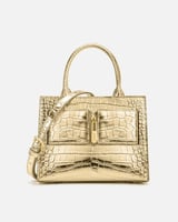 ‎ شنطة نسائية زايروس للمناسبات بلون ذهبي