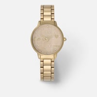 ‎ طقم زايروس النسائي من ساعة زايروس الذهبية وميدال...