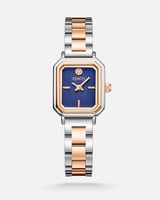 ‎ ساعة نسائية ستيل بلون فضي وروز قولد