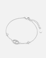 ‎ اسوارة نسائية فينشي بتصميم أنيق بلون فضي