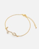 ‎ اسوارة نسائية بتصميم جذاب بلون ذهبي | FJB021F010...