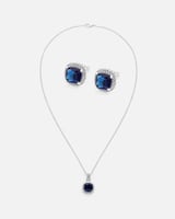 ‎ طقم نسائي أنيق باللون الفضي | MJS044F1105