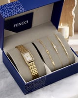 ‎ طقم هدايا نسائي فينشي من ساعة واساور