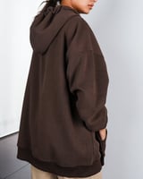 ‎ هودي نسائي الفي اند كو أنيق بلون بني