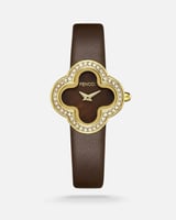 ‎ ساعة نسائيه فنشي من الجلد بلون بني | FOL002L0107...