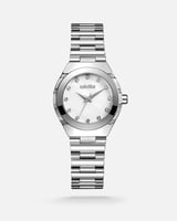 ‎ ساعة اليتير نسائيه بسير ستيل باللون الفضي