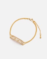 ‎ اسوارة نسائية أنيقة بلون ذهبي