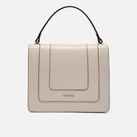 ‎ شنطة زايروس النسائية من الجلد باللون الأبيض بتصم...