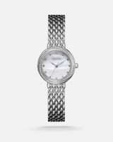 ‎ ساعة اليتير نسائيه من الستيل باللون الفضي | TOA0...