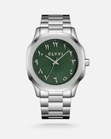 ‎ ساعة رجالية من الفي بلون فضي