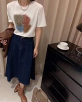 ‎ تي شيرت نسائي الفي اند كو باللون البيج