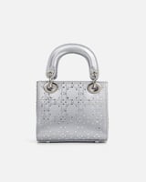 ‎ شنطة نسائية من الجلد بلون فضي| ZLH847F1111