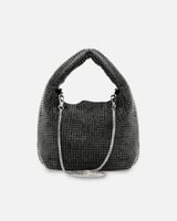 ‎ شنطة نسائية بتصميم ملفت بلون أسود