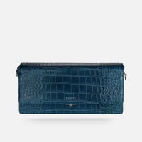 ‎ شنطة زايروس النسائية باللون الأزرق بتصميم كلاسيك...