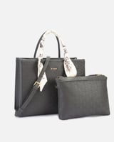 ‎ شنطه نسائيه بتصميم عملي بلون رمادي | NLH005F0401