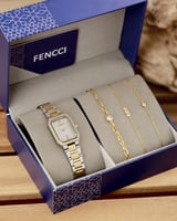 ‎ طقم هدايا نسائي فينشي ساعة واساور