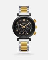 ‎ ساعة نسائيه فنشي ستيل بلون ذهبي وفضي | FAS018L09...