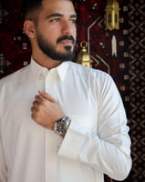 ‎ ساعة رجالية ستيل باللون الفضي