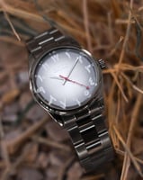 ‎ ساعة رجالية زايروس ستيل باللون الفضي