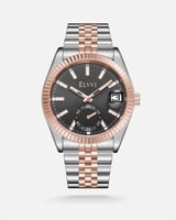 ساعة رجالية الفي اند كو ستيل بلون روز قولد وفضي