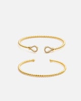 ‎ اساور نسائية بتصميم مميز بلون ذهبي | ZJS085L01