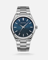 ‎ ساعة رجاليه من إلڤي باللون الفضي | LAS039M040504