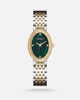 ساعة نسائية إمزوري ستيل بلون فضي وذهبي