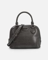 شنطة نسائية الفي اند كو من الجلد بلون رمادي