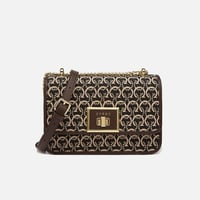 ‎ شنطة زايروس النسائية بتصميم تقليدي باللون البني...