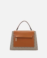 ‎ شنطه نسائيه بتصميم عصري بلون بني | NLH003F440701