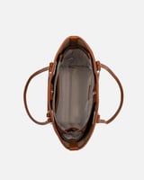 شنطة نسائية الفي اند كو باللون البني والأزرق