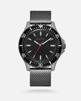 ‎ ساعة رجالية اليتير بلون رمادي